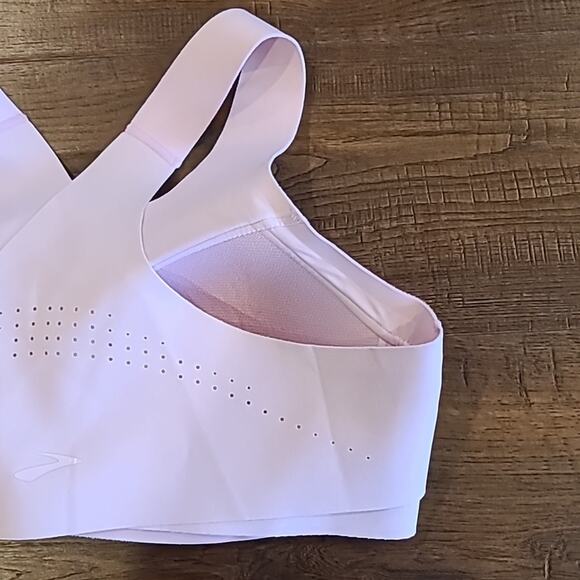 BROOKS Purple Violet Dash Dare Zip Run Bra Size XS/S - Picture 8 of 11